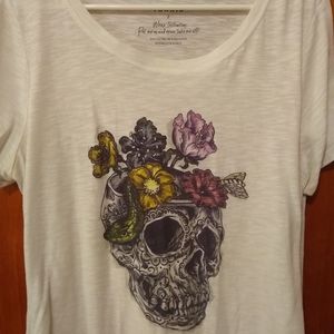 Torrid Floral Snake Skull Graphic Tee